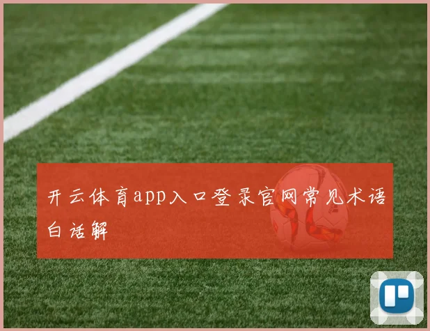 开云体育app入口登录官网常见术语白话解